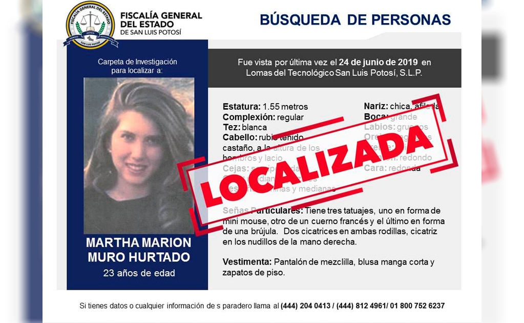 Marion regresó a casa