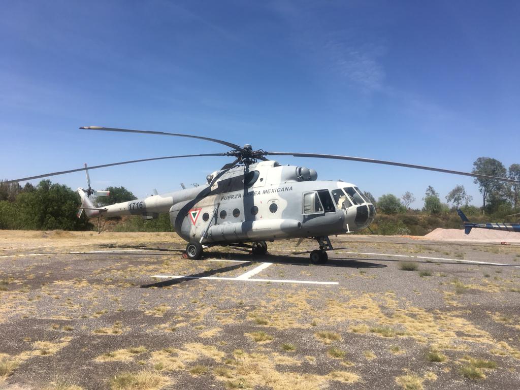 SEDENA se suma a labores de combate del incendio de San Miguelito con helicóptero