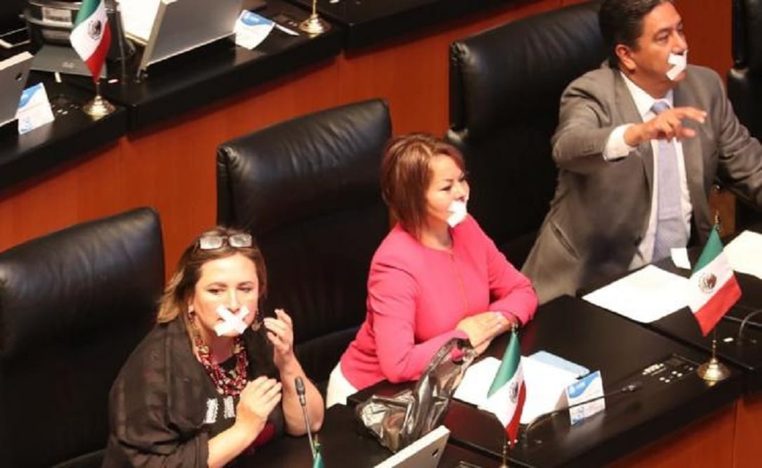 Bancada del PAN en el Senado de la República. Foto: Lucía Godínez/El Universal