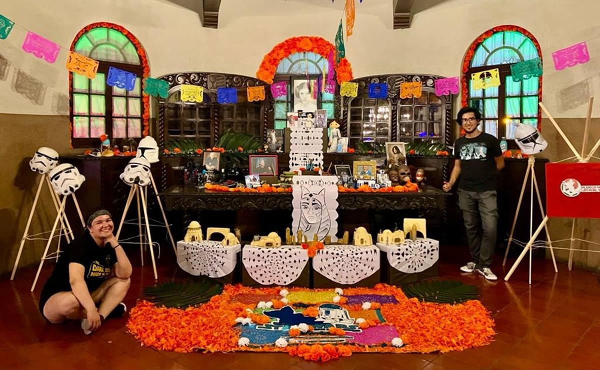 ¡Que la fuerza te acompañe! Con un altar, recuerdan a actores de Star Wars en SLP