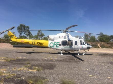SEDENA se suma a labores de combate del incendio de San Miguelito con helicóptero