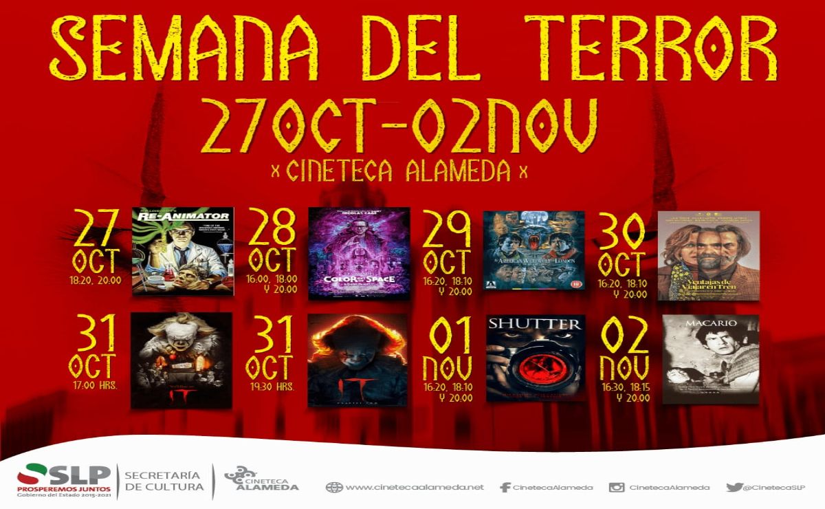 Invitan a semana de terror en la Cineteca Alameda