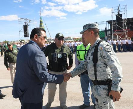Cerca mil 200 elementos de las fuerzas de seguridad vigilarán Festival Navideño en SLP