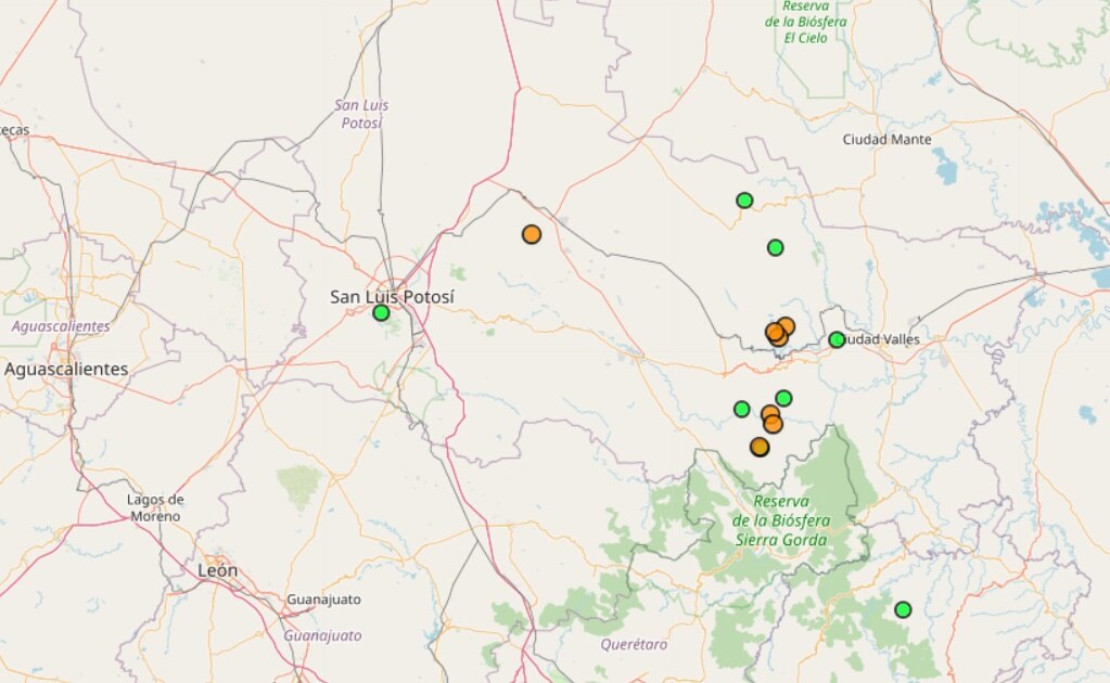 Suman 15 sismos con epicentro en San Luis Potosí en lo que va del 2020