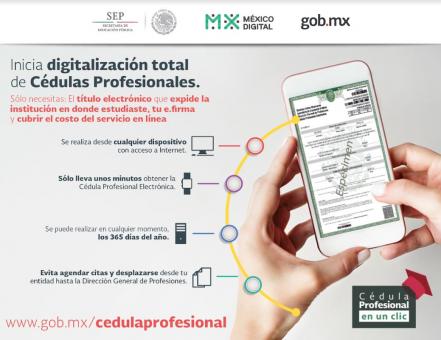 Inicia tercera etapa de emisión de cédula profesional electrónica