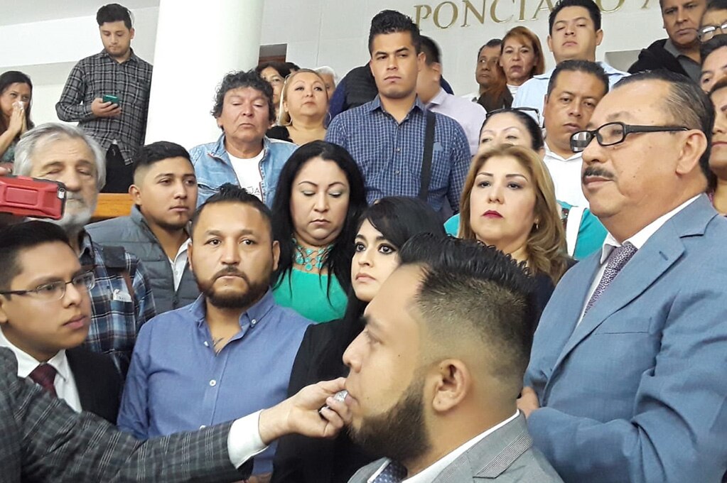 Integrantes de la coalición Juntos Haremos Historia respaldan a Gabino Morales