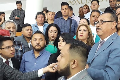 Integrantes de la coalición Juntos Haremos Historia respaldan a Gabino Morales