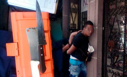 Detienen a sujeto que robaba a transeúntes en Centro Histórico