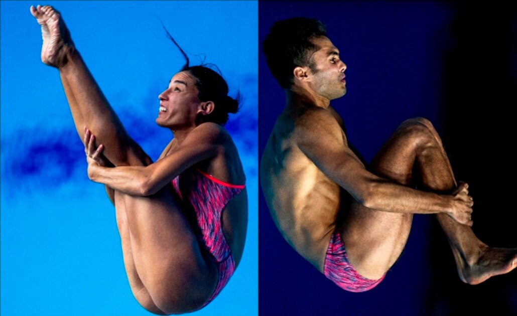 Paola Espinosa e Iván García, muy lejos de medallas en equipos mixtos
