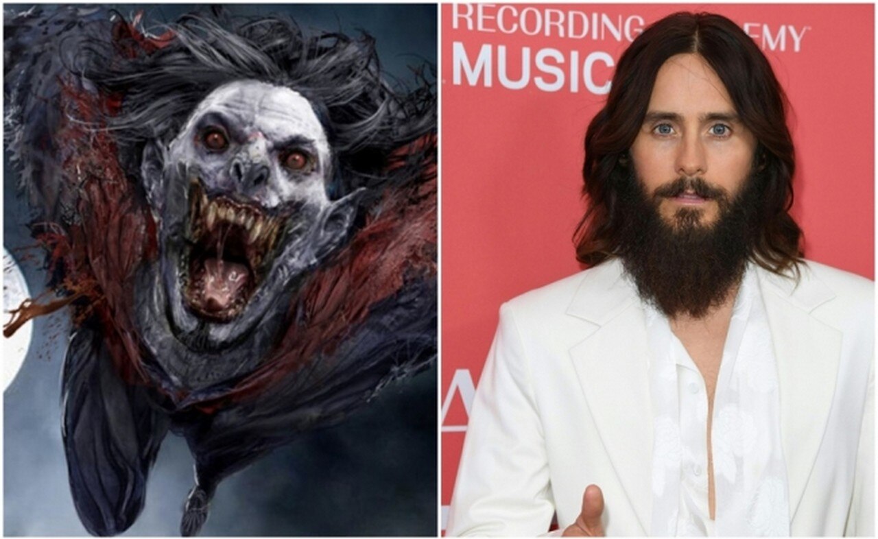 Morbius y Jared Leto. Fotos: Marvel y Archivo