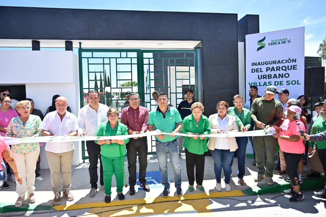 Inaugura Ricardo Gallardo parque urbano y purificadora en Soledad; beneficiará a 20 mil de tres municipios