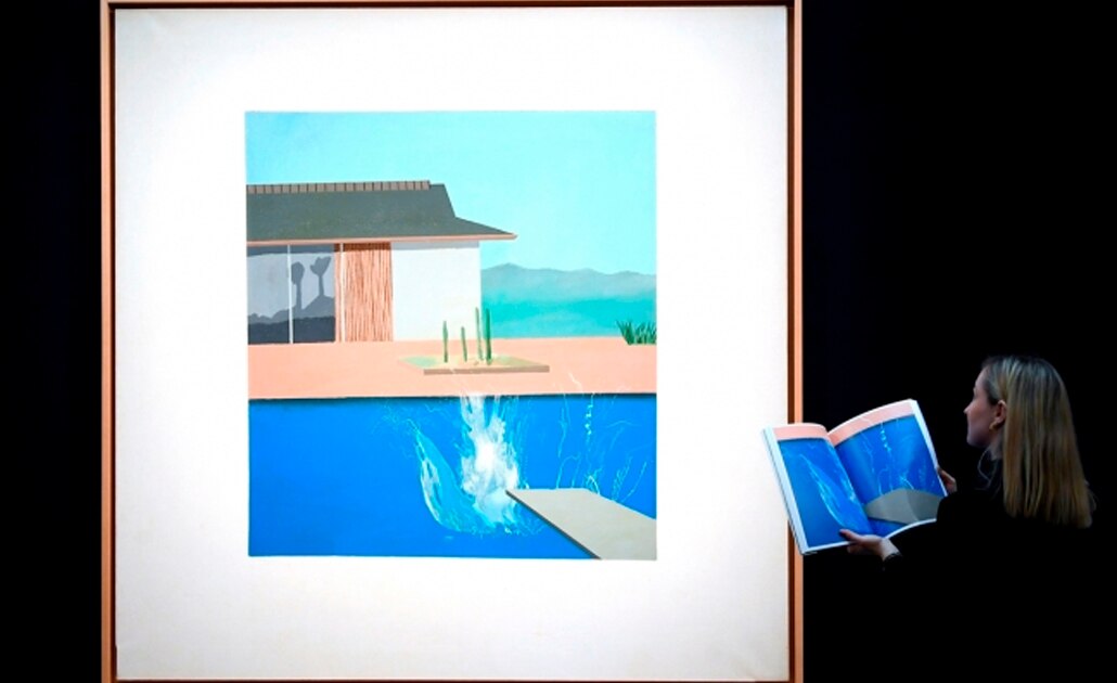"The Splash", de David Hockney, se subasta por cerca de 30 mdd