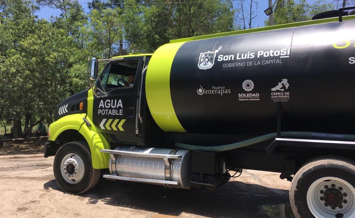 Ponen en operación tres nuevas pipas de agua en capital potosina