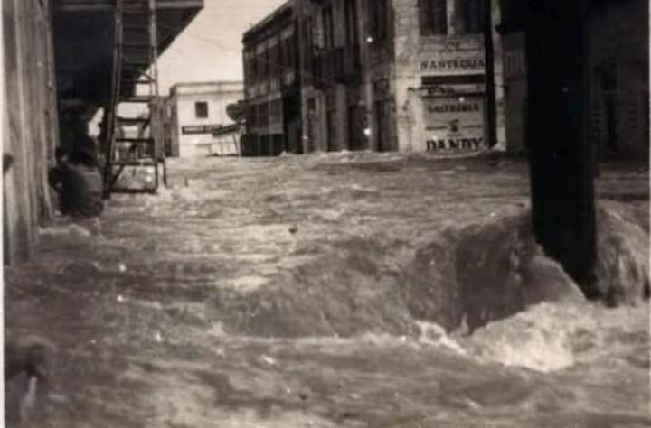 Inundación en SLP en 1933. Foto: Redes sociales