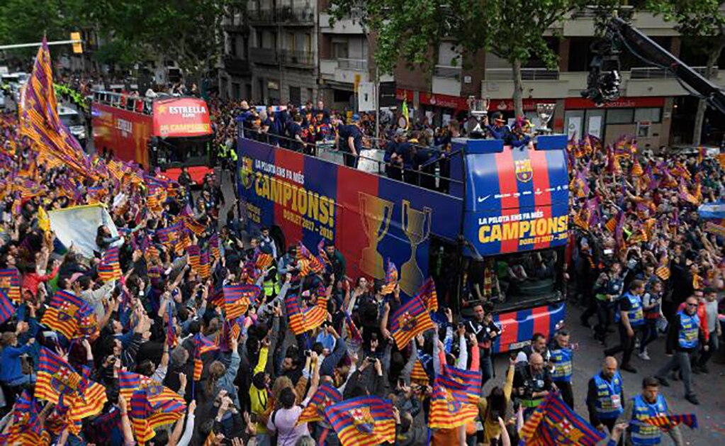 Video. Así festejó el Barcelona su título 25 en España