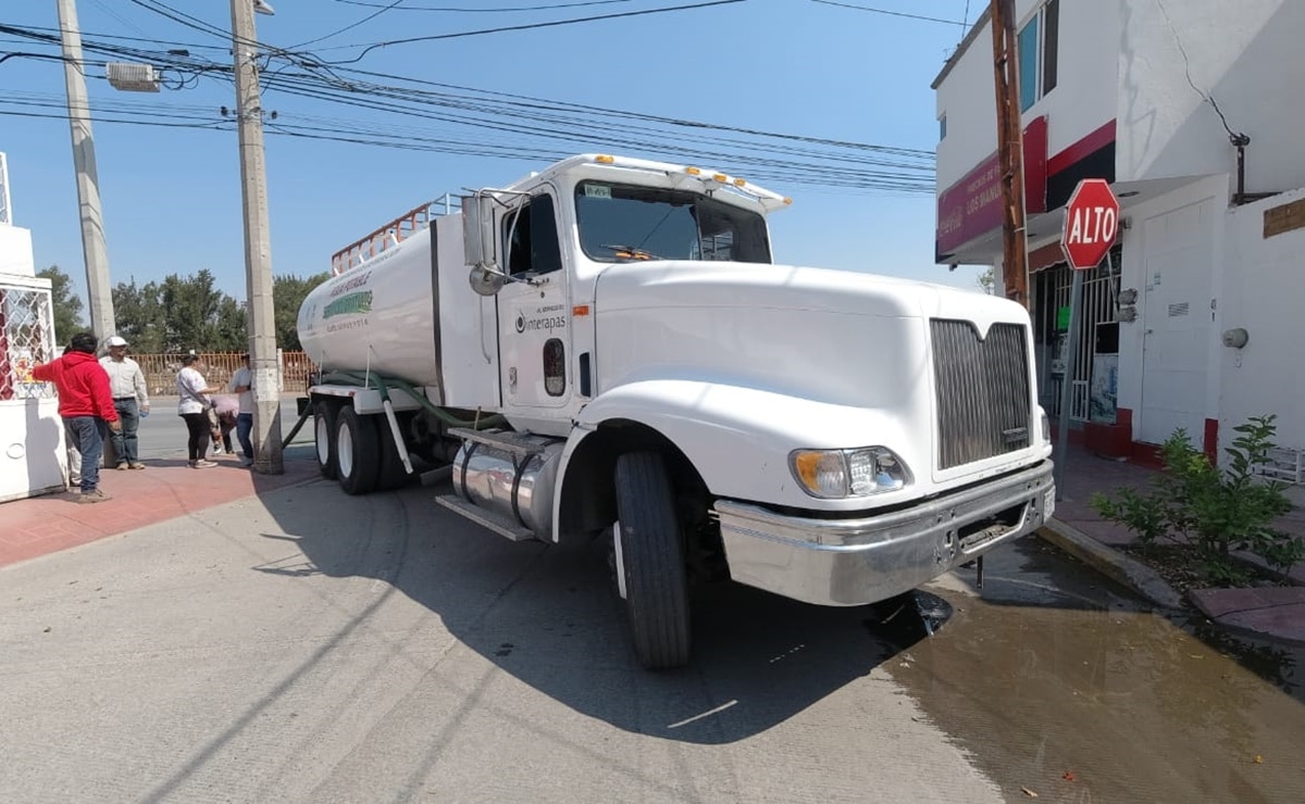 Crisis hídrica. ¿Cuánto cobra una pipa de agua en SLP?