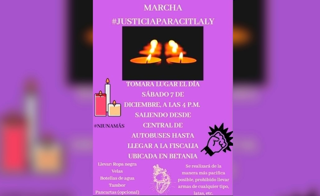 Convocan marcha por femincidio en Matehuala
