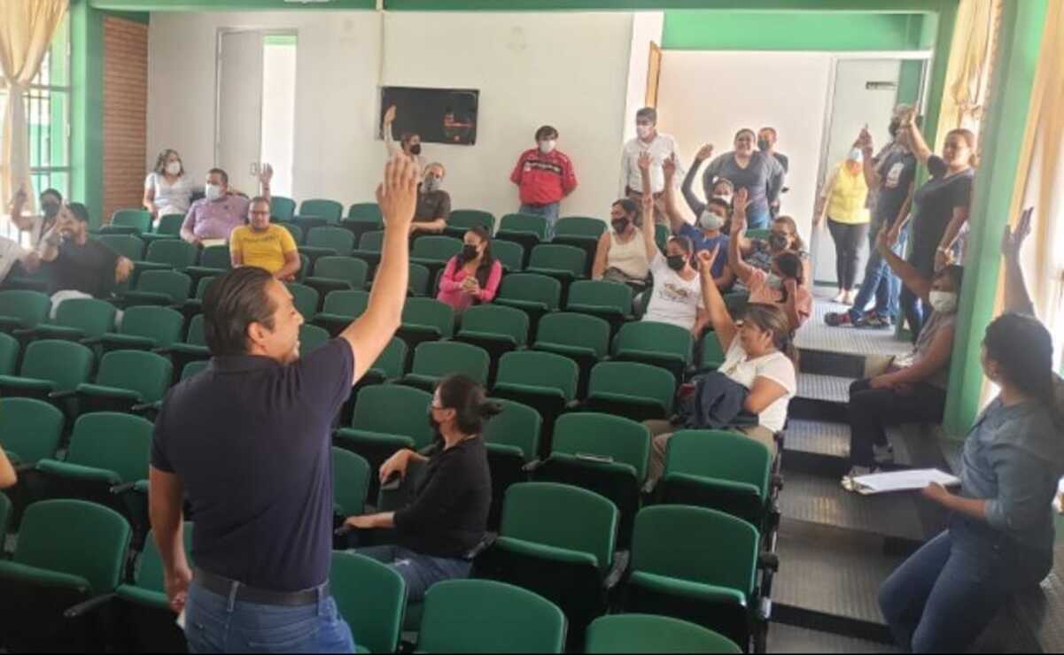 Los docentes del Centro de Educación Tecnológica Agropecuaria 143 denuncian falta de pagos, desde hace nueve meses, y basificaciones, desde hace seis años. Foto: Especial