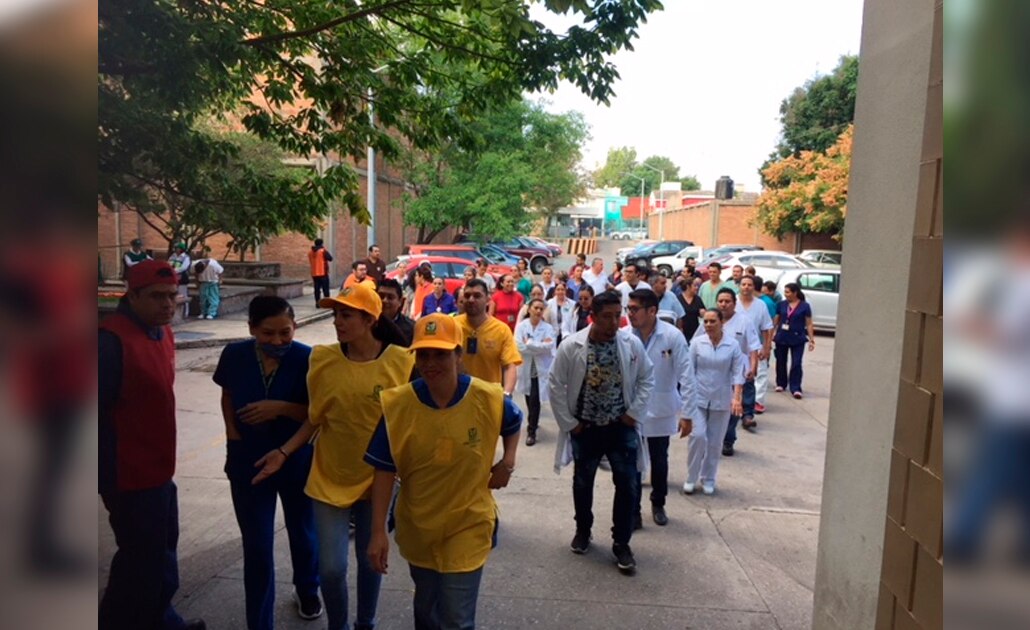 Realizan simulacro de incendio en HGZ del IMSS