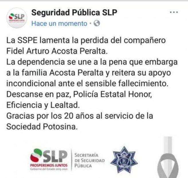 Confirman muerte de policía baleado en Parque Tangamanga II
