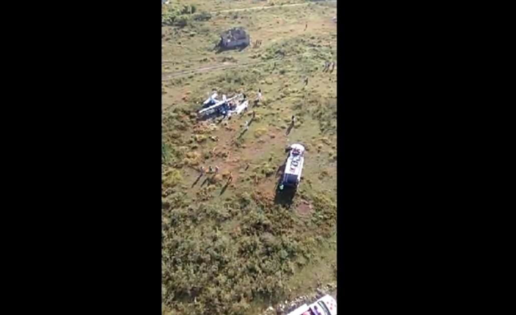 Se desploma avioneta en Temixco, Morelos; fallecen dos tripulantes