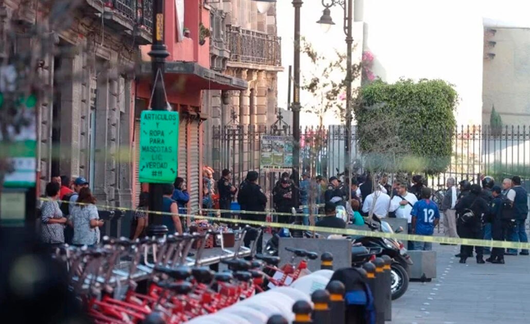 Reportan balacera cerca de Palacio Nacional