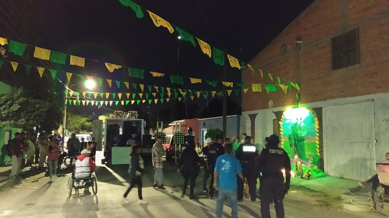 Prevén 25 bailes no autorizados en vía pública por San Judas Tadeo en capital de SLP