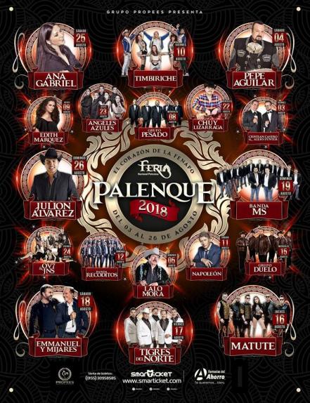 Presentan cartel del Palenque de la FENAPO 2018