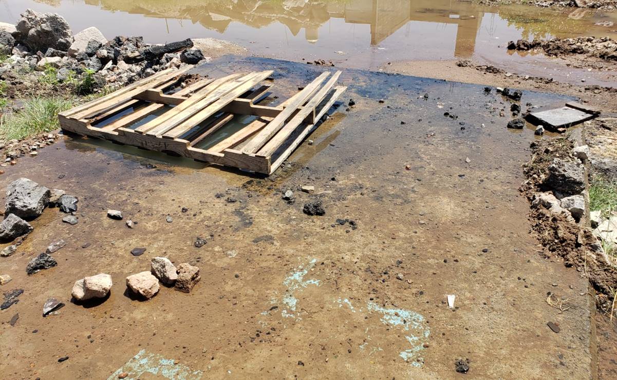 Nueva fuga en válvula de El Realito afecta suministro de agua en SLP. Foto: Especial