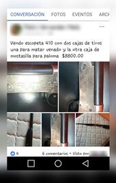 Prolifera venta de armas por redes sociales