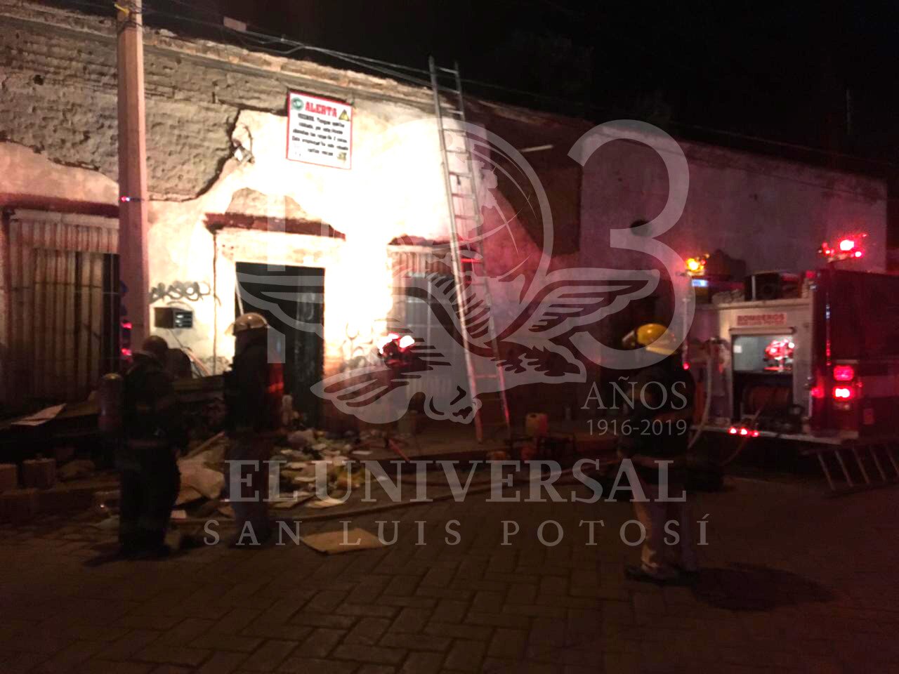 Se incendia finca en calle Guillermo Prieto