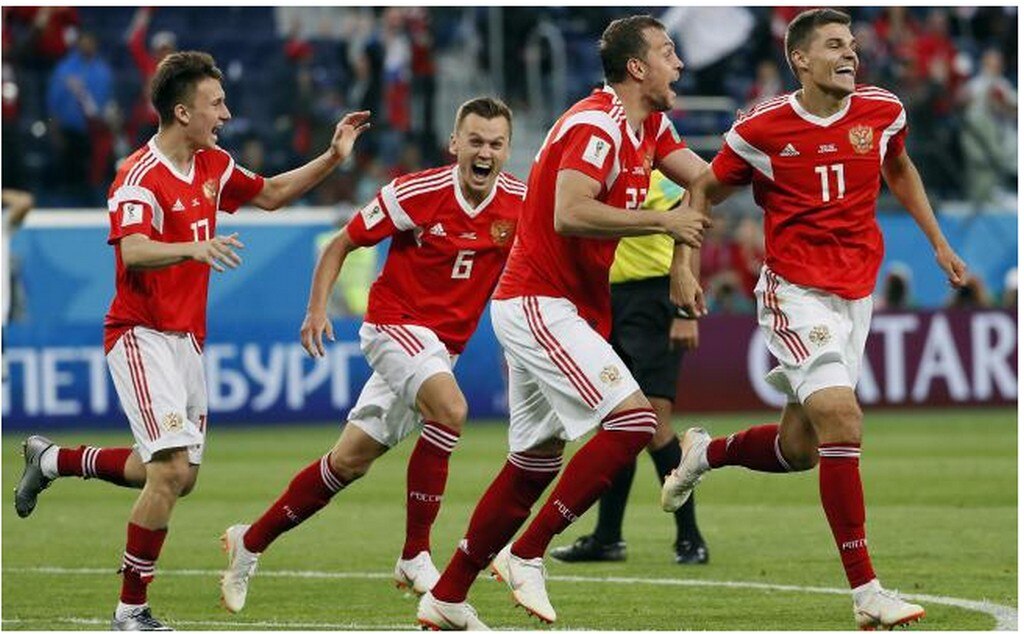 Rusia derrota a Egipto y avanza a la siguiente ronda