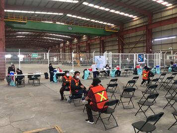 Abren módulo de vacunación en Node Park en la zona industrial de SLP