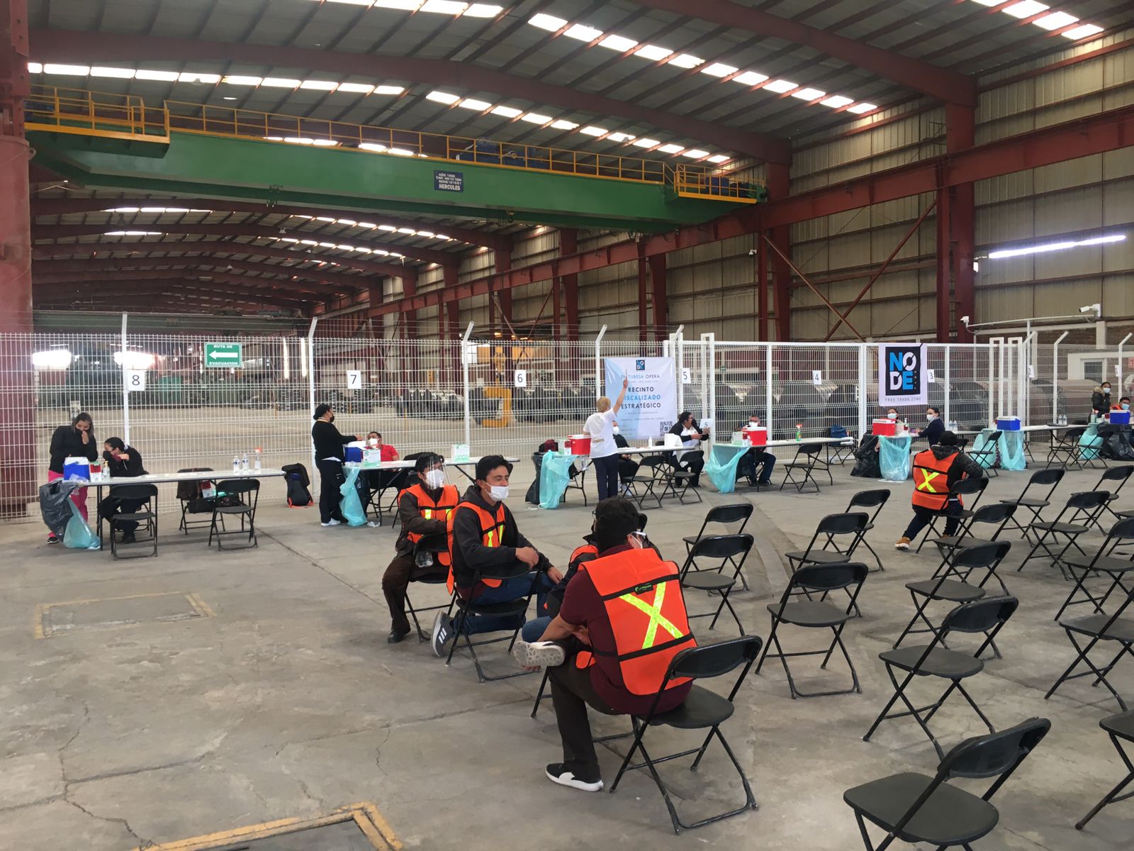 Abren módulo de vacunación en Node Park en la zona industrial de SLP