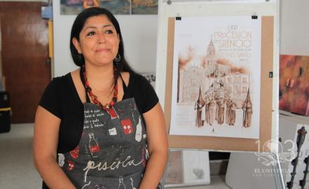 Verónica Elías, la artista detrás del cartel de la Procesión del Silencio 2019