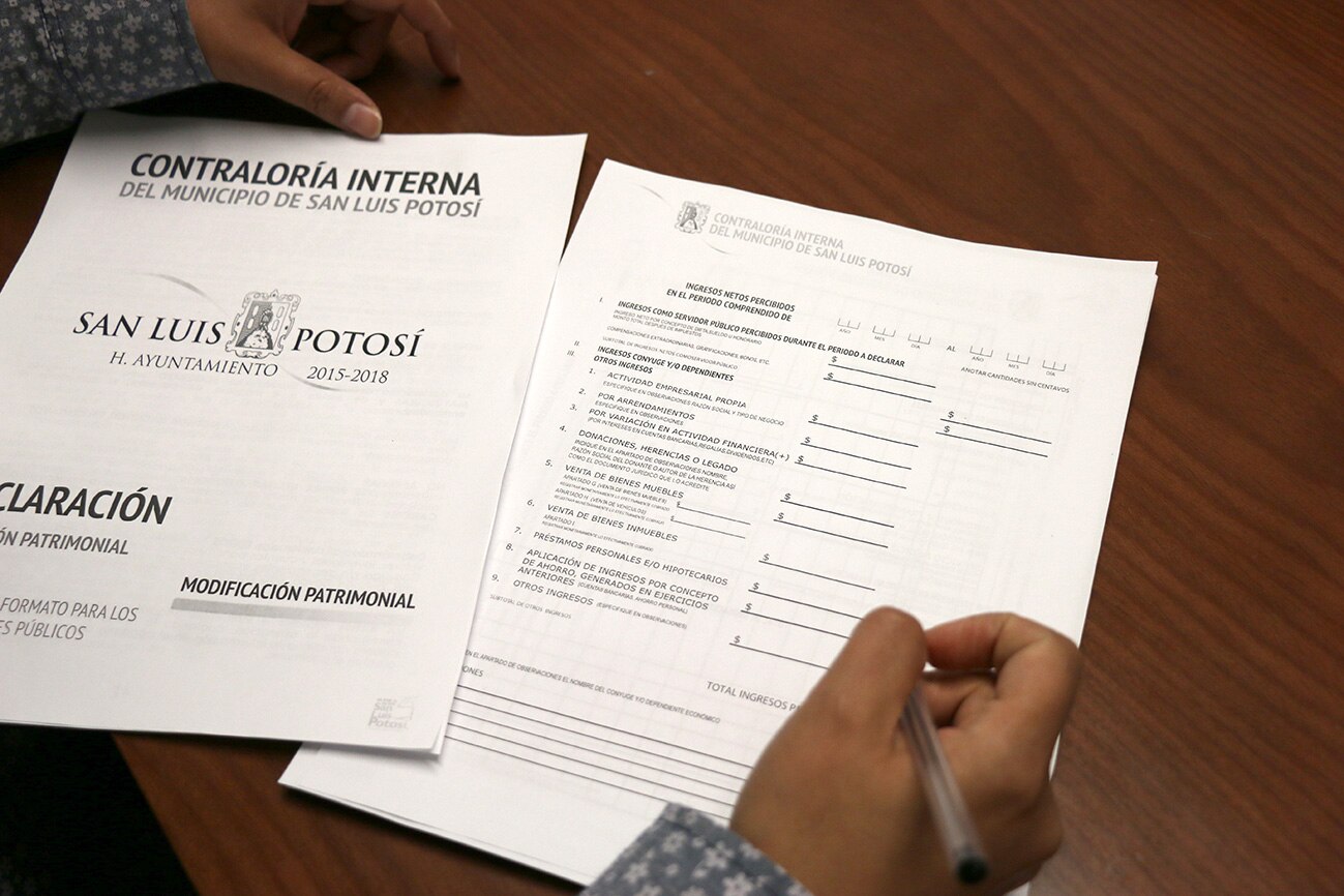 Declaraciones patrimoniales podrían no ser públicas