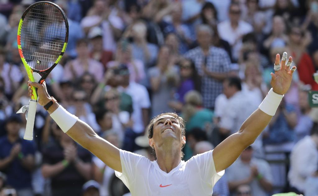 Rafael Nadal gana en su debut de Wimbledon