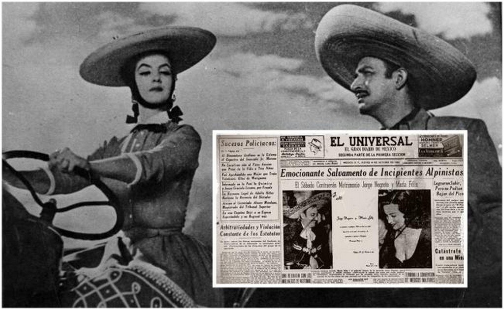 Jorge Negrete y María Félix, enemigos 10 años, maridos 14 meses