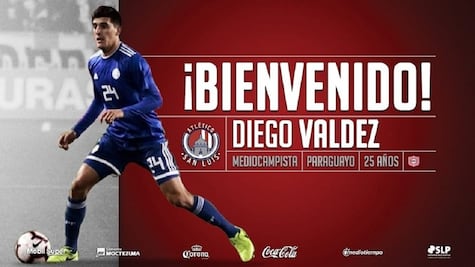 Diego Valdez, el primer refuerzo del Atlético de San Luis