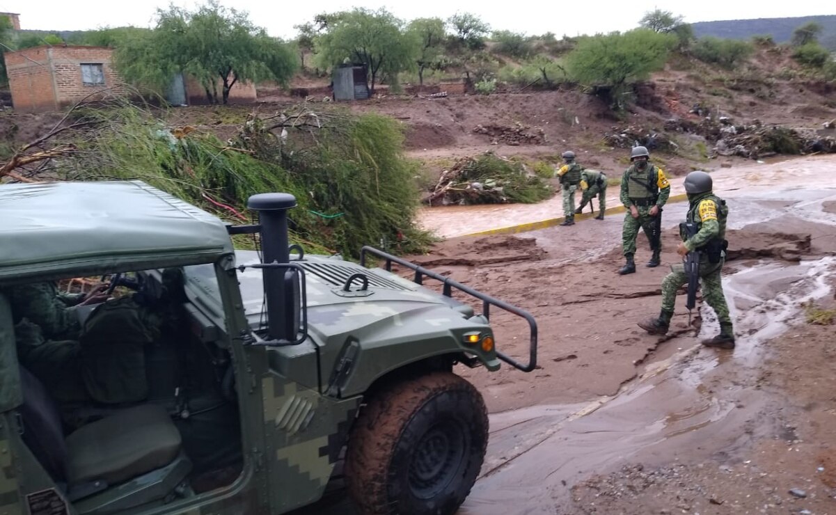 Tras intensas lluvias, militares aplican Plan DN-III-E en Villa de Zaragoza