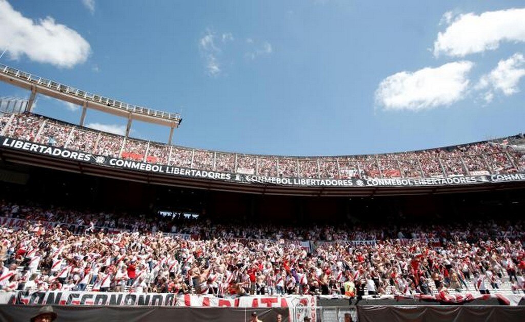 El Monumental en el partido suspendido del día sábado 24 de noviembre