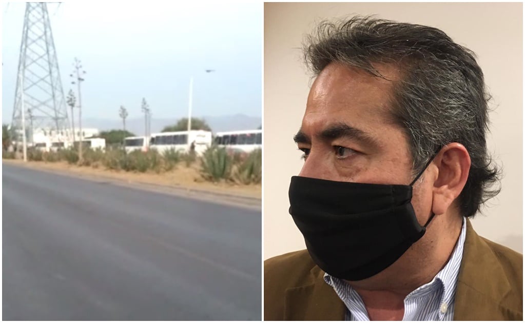 La protesta de los habitantes de ese municipio potosino fue para exigir abastecimiento de agua. La manifestación causó afectaciones en el tráfico que se desplaza rumbo a la zona industrial. Foto: Captura de video y especial