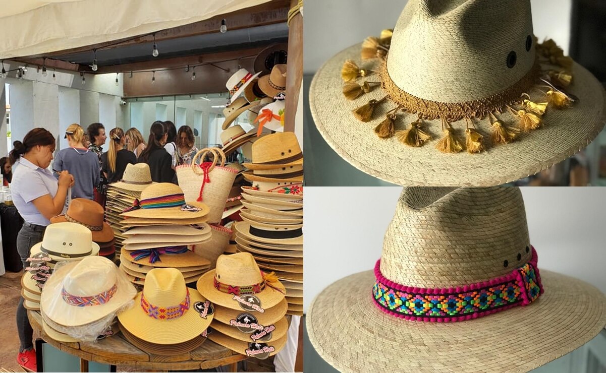 Sombreros de palma de Tierra Nueva. Fotos: Palmoro Hasta y Tierra Nueva Hats, FB