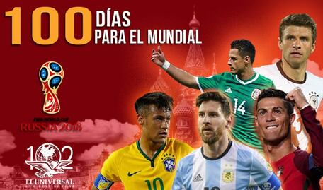 100 días para el Mundial Rusia 2018