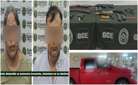 Detienen a Isidro Mejía, exalcalde de Tampamolón, y a su esposa; Guardia Civil de SLP les decomisa arsenal