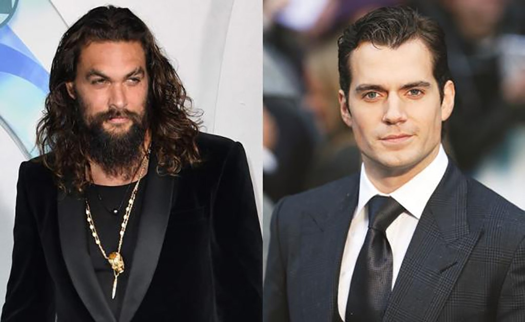 Jason Momoa y Henry Cavill. Foto: AFP/Archivo