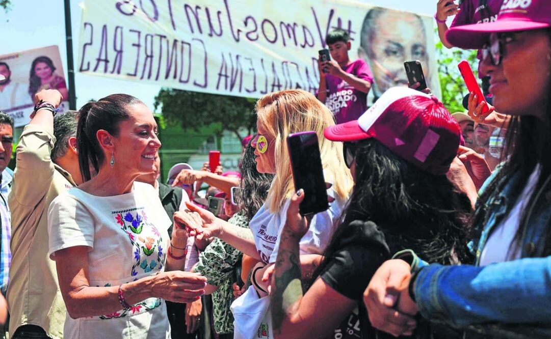 Claudia Sheinbaum en campaña en CDMX. Foto: Diego Simón