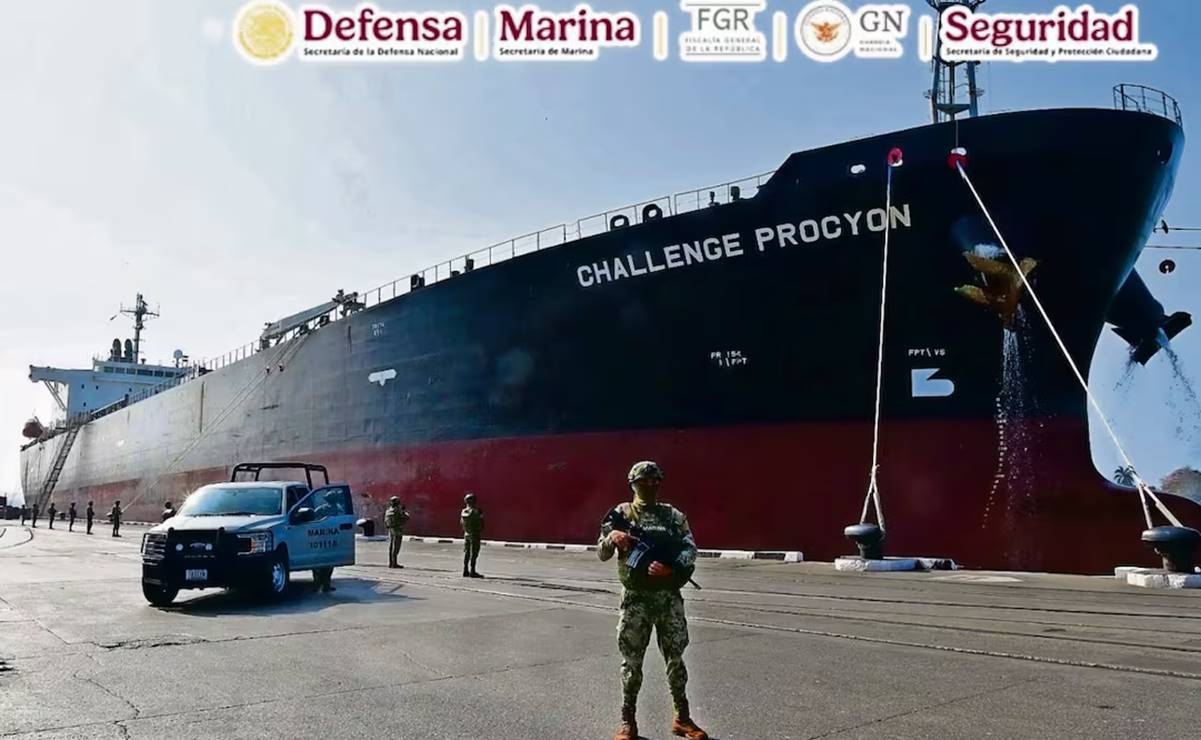 El buque Challenge Procyon atracaba con regularidad en los puertos tamaulipecos cargado de contrabando y combustibles ilegales, denuncian presuntos testigos. Foto: Especial