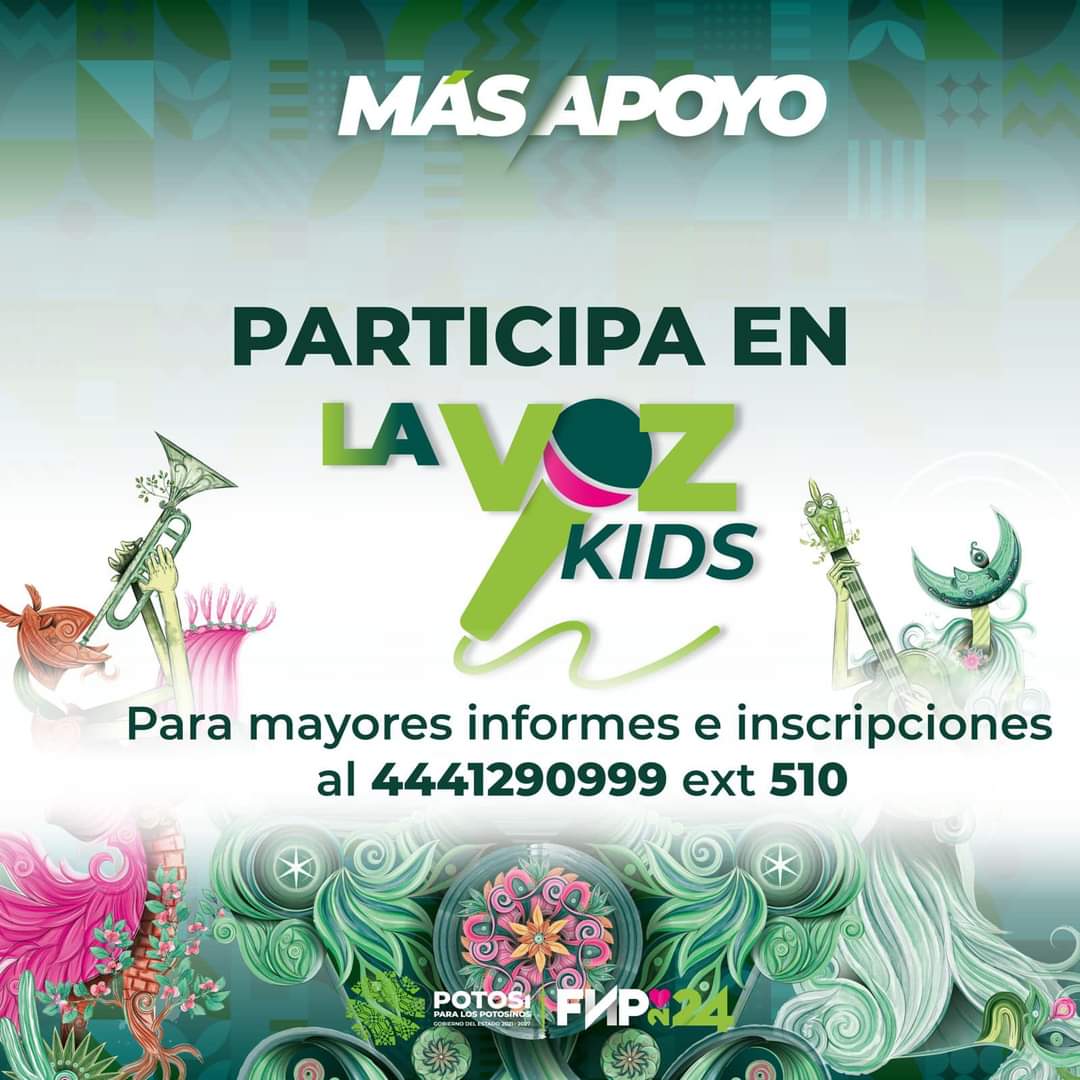 Convocatoria La Voz Kids de la Fenapo