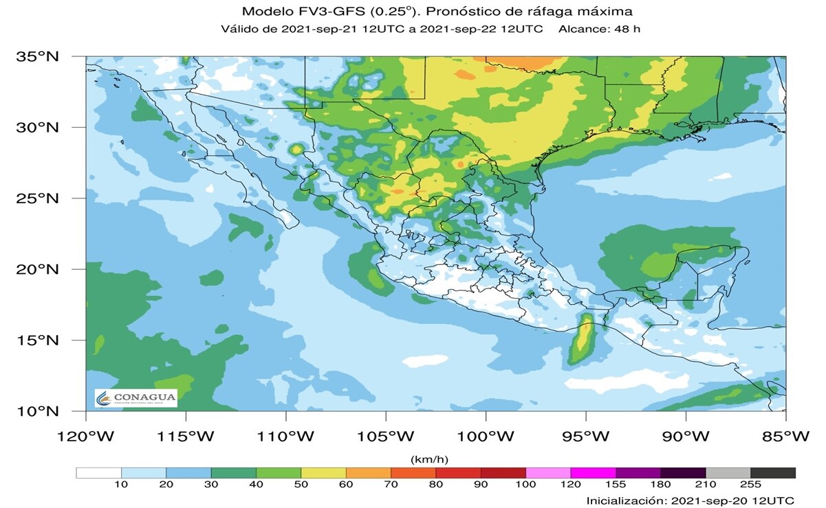 Ingresa primer frente frío a México, prevén lluvias y vientos fuertes en norte y noreste